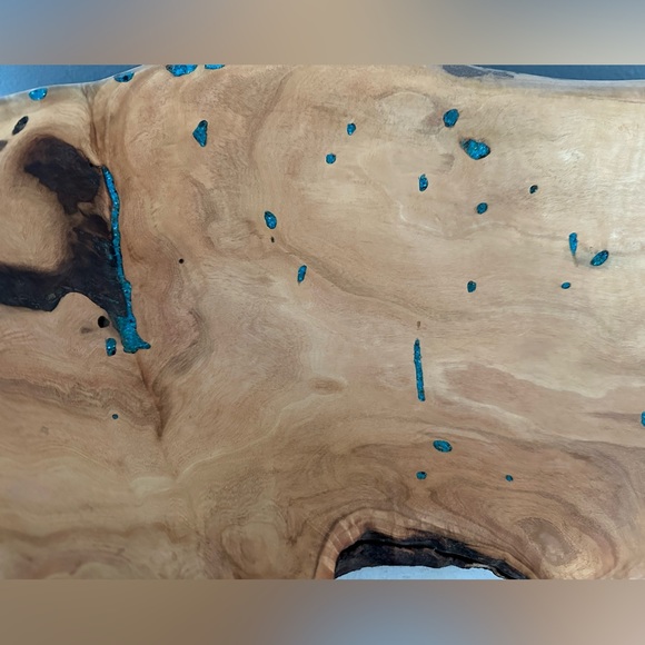 Driftwood with turquoise stone. All natural. - Picture 3 of 6